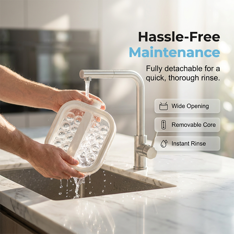 Portable Silicone Ice BallMaker BottleFreeze,Store & Release Perfect IceBalls with Ease