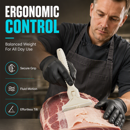 🥩🔥 49% OFF! Stainless Steel Meat Scraper – Easy Fat & Fascia Removal Tool for Beef & Pork 🔪✨