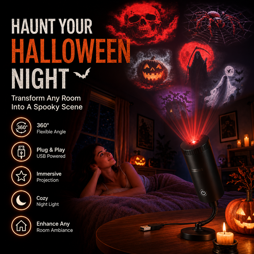 ❤️Last Day 49% Off❤️🎃 Plug It In. Watch Your Room Come Alive With Halloween Magic💀 Halloween 6-Disc Set
