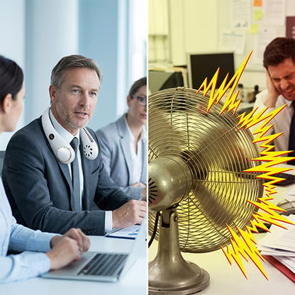New Portable Neck Fan‚Hands-free & Bladeless & quiet design