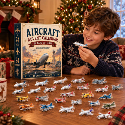 ✈️ Aircraft Advent Calendar 2026 | 24 Days of Flight with 24 Unique Miniature Airplanes, Jets & Aviation Collectibles 🎄🎁