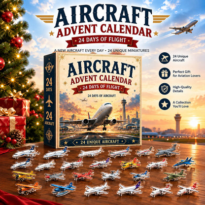 ✈️ Aircraft Advent Calendar 2026 | 24 Days of Flight with 24 Unique Miniature Airplanes, Jets & Aviation Collectibles 🎄🎁